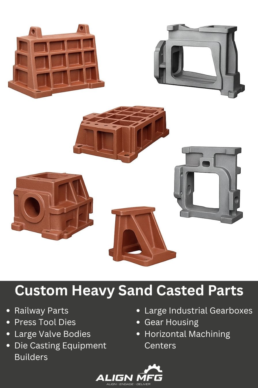 Custom heavy sand casted parts - Align Manufacturing